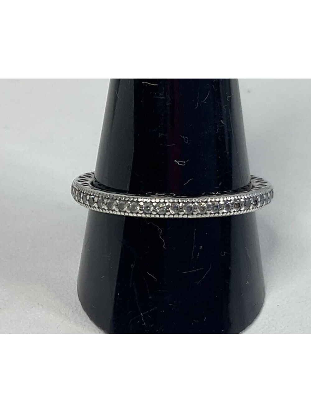 Pandora Sparkle And Hearts Eternity Ring Sz 11